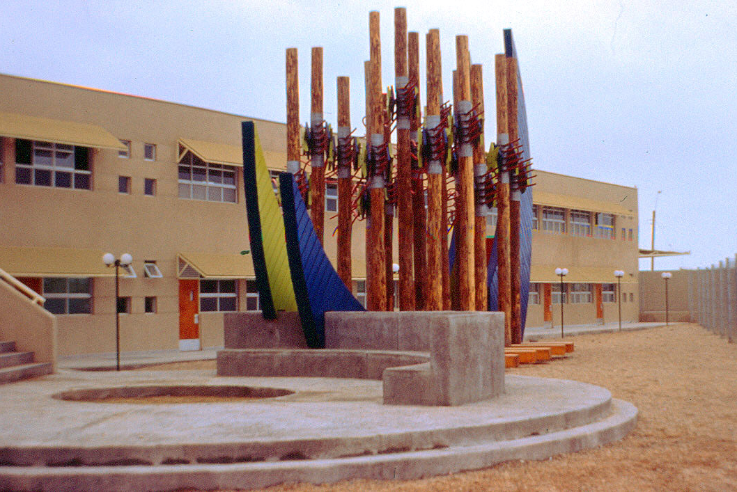 Escuela Básica Villa Las Playas, Caldera, patio principal